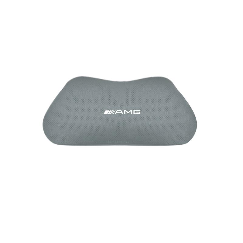 Car Suede Headrest Lumbar Waist Support Cushion Interior Accessories Car Hub Cap For Mercedes Benz AMG W214 W205 W204 W206 W213 DB1