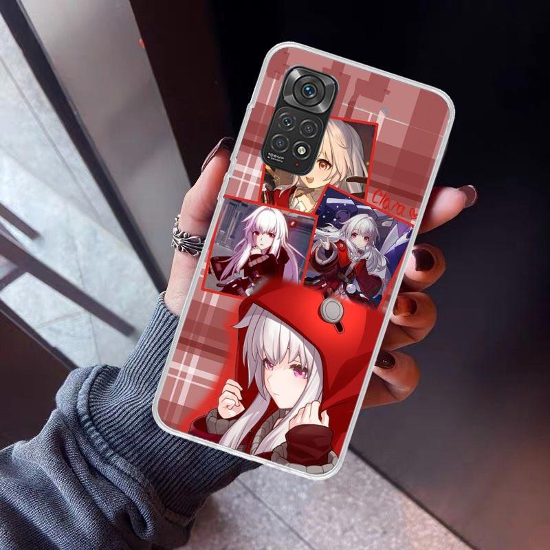 Honkai Star Rail Clara Phone Case For Xiaomi Redmi Note 10 11 12 13 14 15 Pro Plus 11S 12S 14S 11T 11E 10S Soft TPU Back Cover R