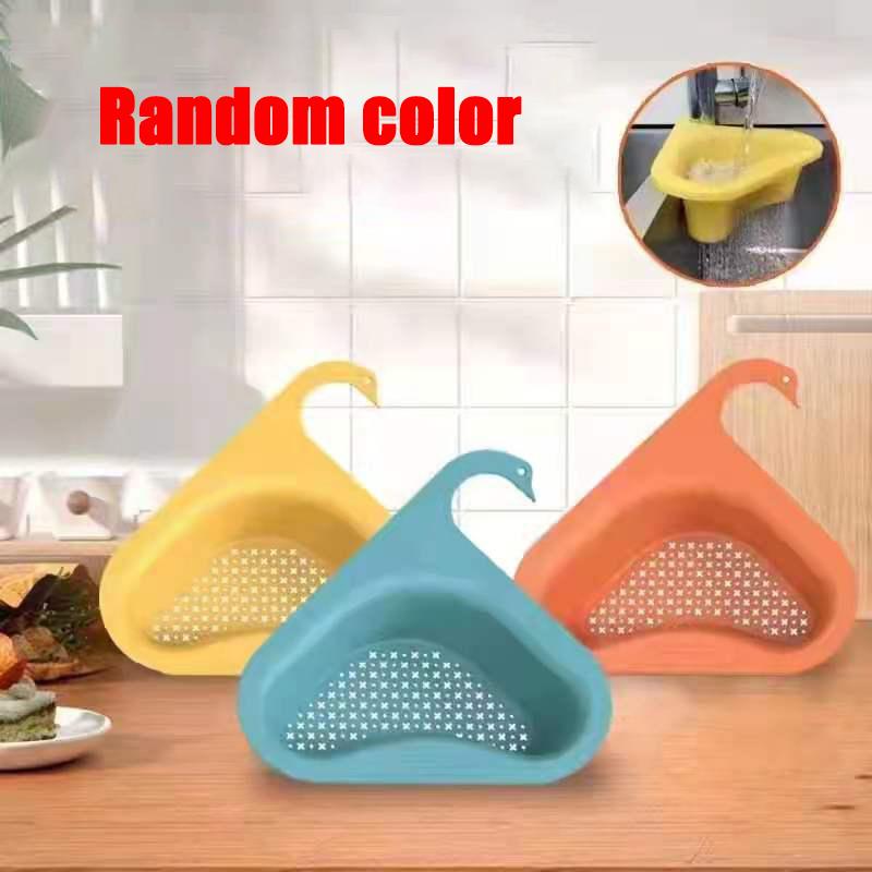 

Swan Drain Basket Creative Multi Functional Non Punching Kitchen Sink Fruit And Vegetable Wash Pot Filter Basket Filter Frame 1pc