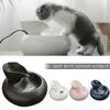 Elektrischer Trinkbrunnen für Haustiere mit Filter – Weißer Wassernapf für Katzen und Hunde mit USB-Kabel für frisches Trinkwasser