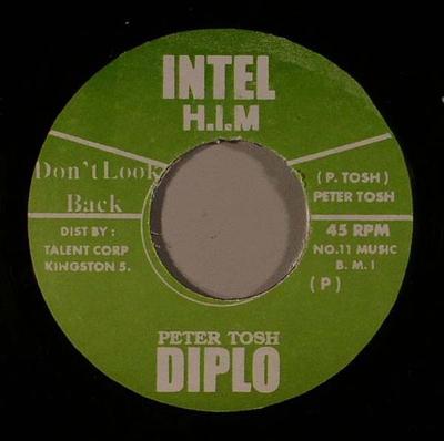 7inch Record PETER TOSH - Don't Look Back NONE Intel Diplo Jamaica Reggae, Ska & Dub Used