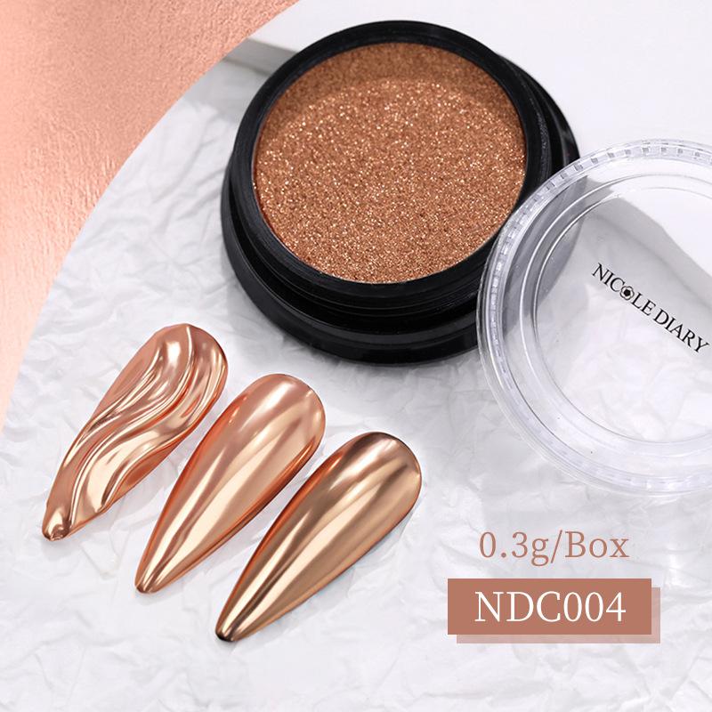 

Nicole Diary Nail Art Solid Mirror Powder, Water Corrugated Mirror Flour, Aperture Laser Mirror Powder C004