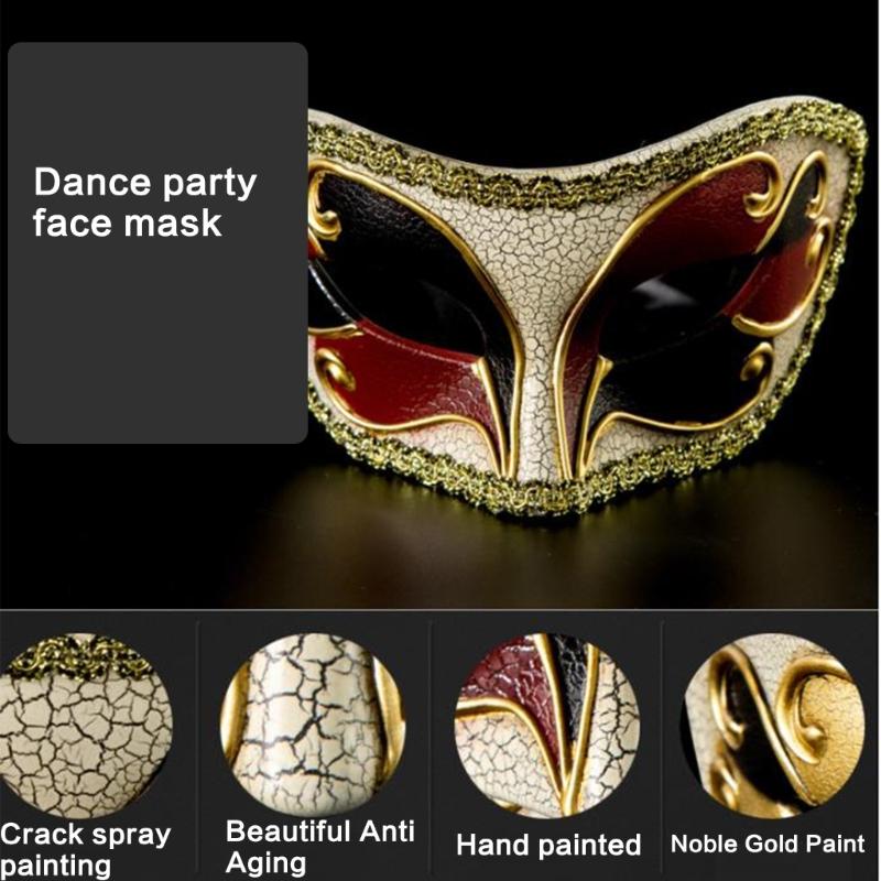 Masquerade Mask Halloween Mask Costume Decoration Half Face Mask for Women Men Halloween Masquerade Cosplay Party Proms