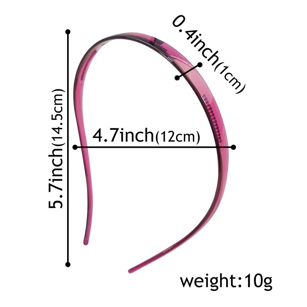 4PCS Sunglasses Frame Shape Plastic Hairband For Women Elegant Solid Headband Hair Decorate Hair Hoop Fashion Hair Accessories