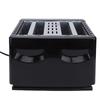 4 Slice Toaster Compact Stainless Steel Electric Toaster with 6 Browning Settings Extra Wide Slots Removable Crumb Tray
