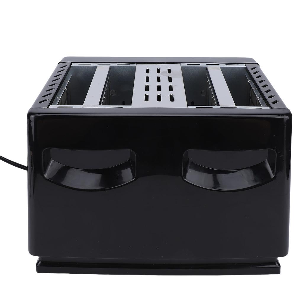 4 Slice Toaster Compact Stainless Steel Electric Toaster with 6 Browning Settings Extra Wide Slots Removable Crumb Tray