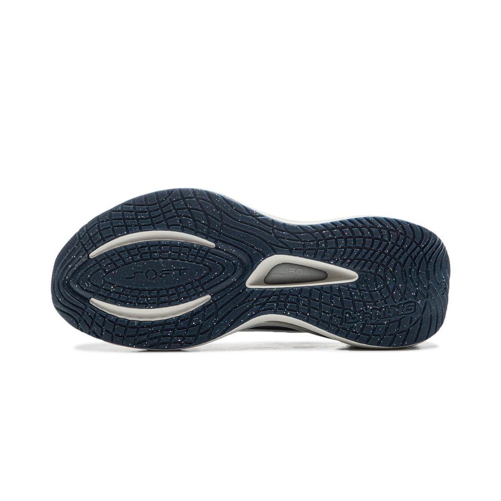 New LiNing Soft Go Ma Cushioning Anti-Slip Wear-Resistant Breathable Support Rebound Low-Top Casual Shoes Women's Blue AGLU274-1