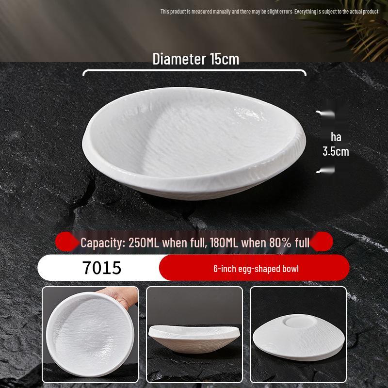 

Melamine Wide-Mouth Shallow Bowl: Ideal for Mixed Noodles, Ramen, Braised Meat, Zhajiangmian, and Liangpi, Porcelain-Style Design