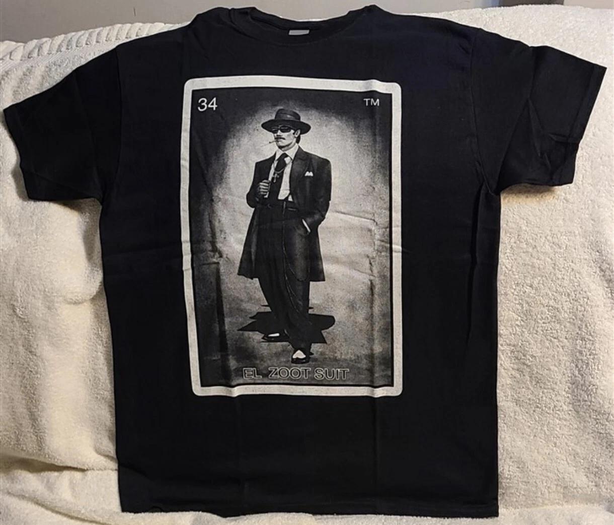 EL ZOOT SUIT PACHUCO MEXICO MEXICAN LOTERIA CARD CHUCO T-shirt L