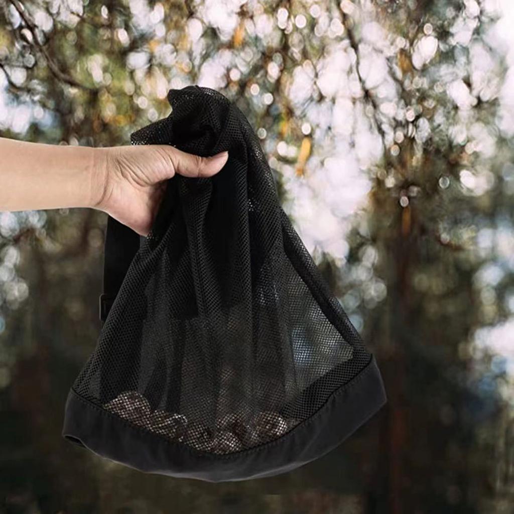 Pilzsammeltasche, verstellbarer Schultergurt, Pilzjagdtasche, Futtersuchwerkzeug, Pilzkorb, Netz-Pflücktasche