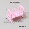 1:12 Mini Dollhouse Children's Bed & Crib Simulation Model