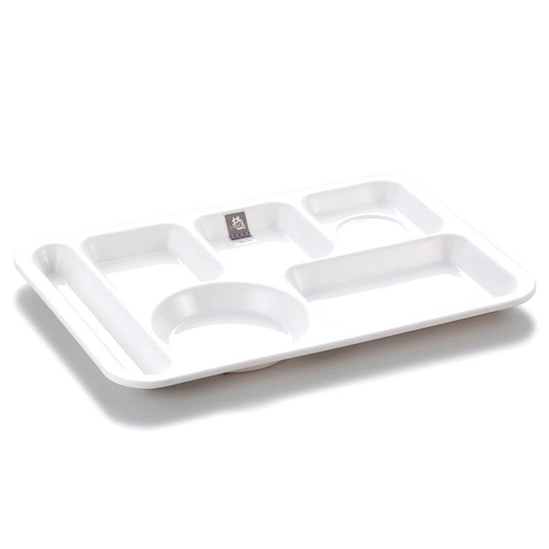 Yangge Melamin rechteckige Essensschale mit 6 Fächern