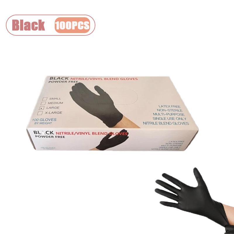 

100-200PCS S/M/L Disposable PVC Gloves Durable Protective Gloves Household Cleaning Beauty Tattoo Hair Dyeing Pet Bathing S