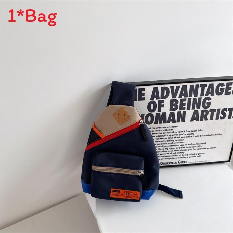 Fashion Children Shoulder Bag With Color Block Design For Casual School Outings