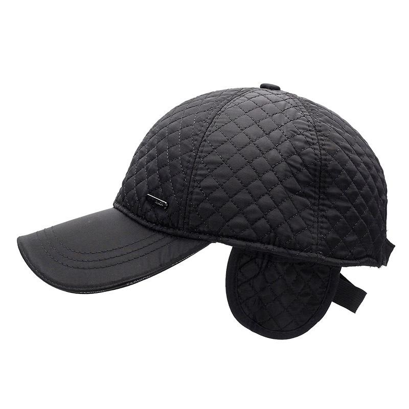 Hat Men's Autumn and Winter Dad Hat Plus Velvet Warm Ear Protection Hat Grandpa Hat Outdoor Plus Velvet Cotton Hat