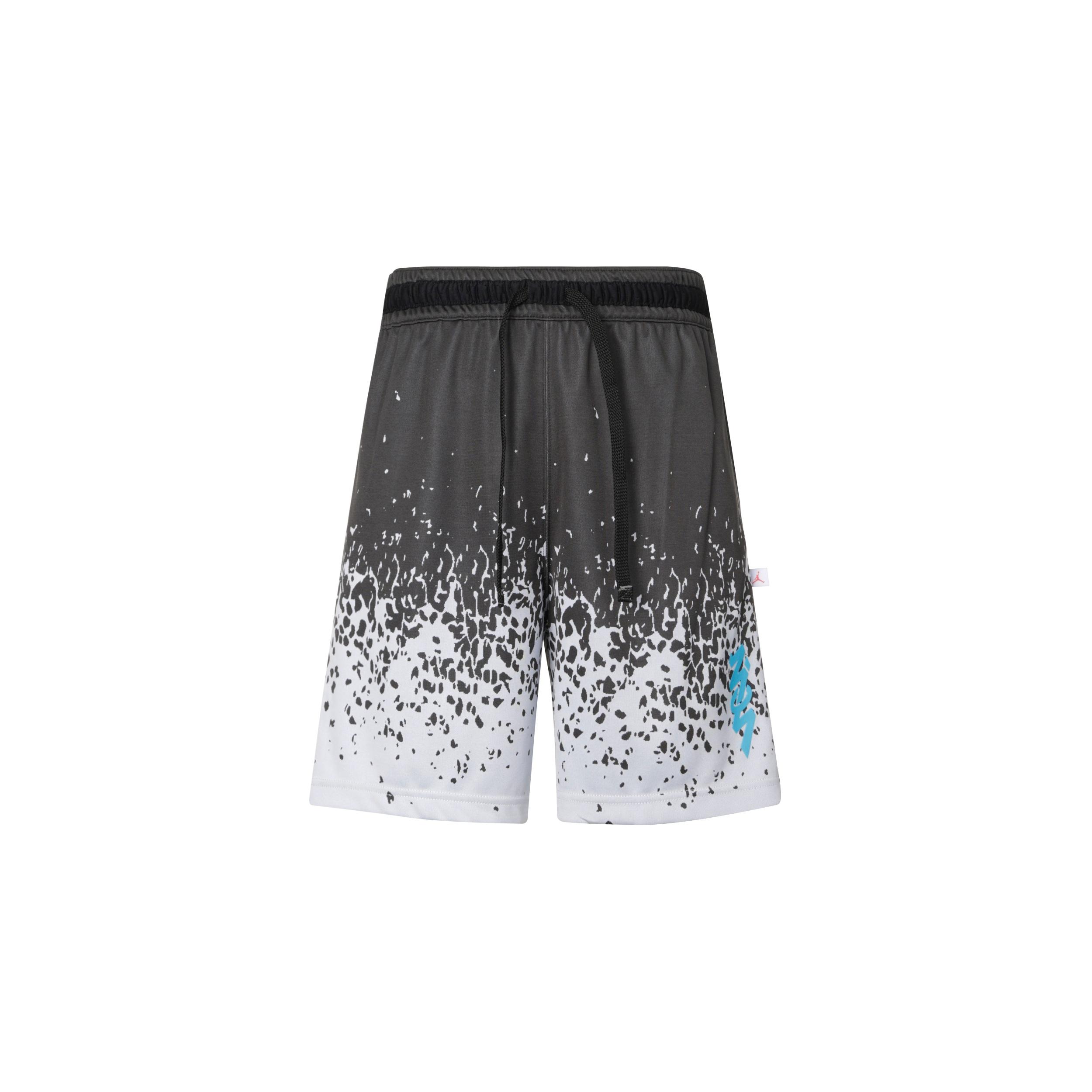 Air Jordan Zion Basketball Shorts Asia Sizing Black Grey Men s FN5347-010 M