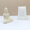 Candle Moulds Clay Moulds Crafts Moulds Hand-making Supplies Buddhas Shape Non-stick Silicone Material for Figure Craft