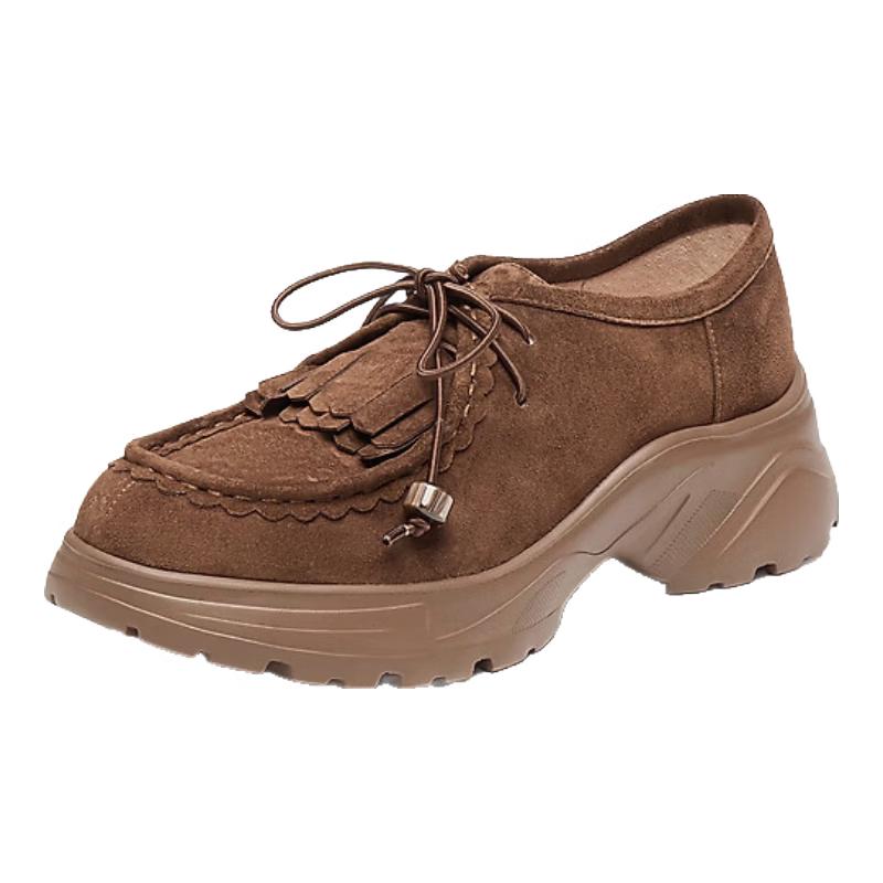 Dong Jie Style Cream Cocoa Casual Shoes 36 коричневый