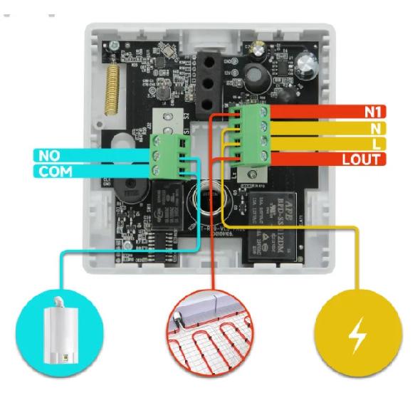 WiFi Tuya Wireless Thermostat for Gas Boiler RF433 Floor Heating Smart Home Temperature Controller&Receiver Alexa Google Alice