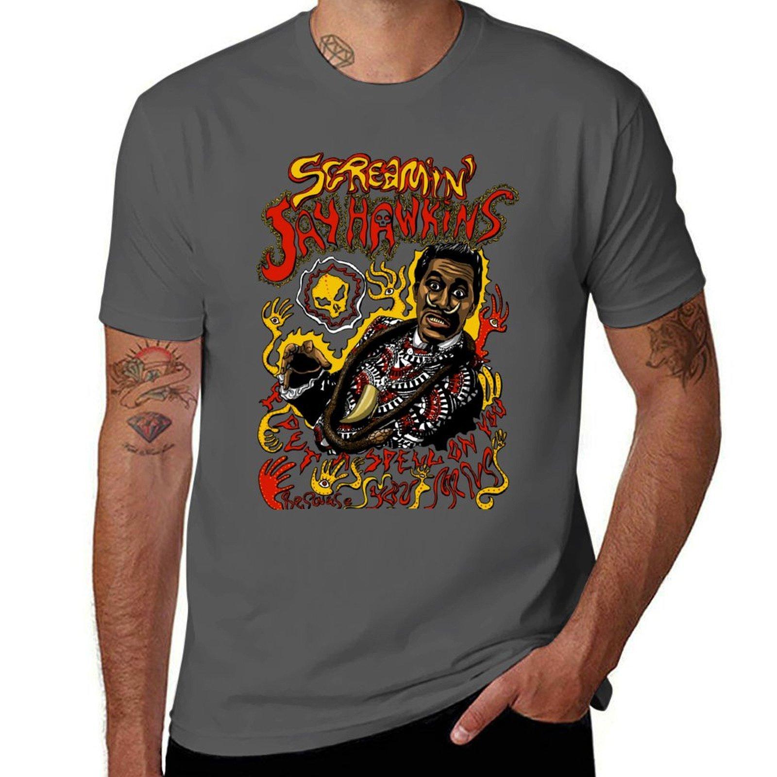 

Screaming Jay Hawkins TShirt Sporty Breathable Short Sleeve TShirt 4XL