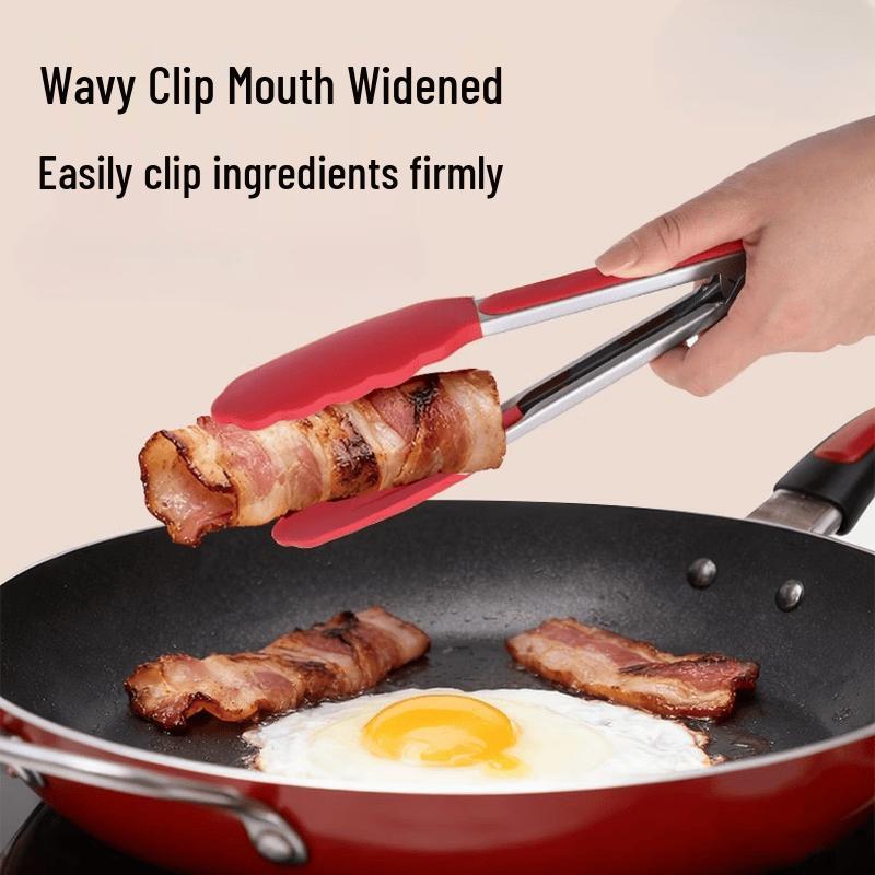 MDNG Silicone & Stainless Steel Kitchen Tongs