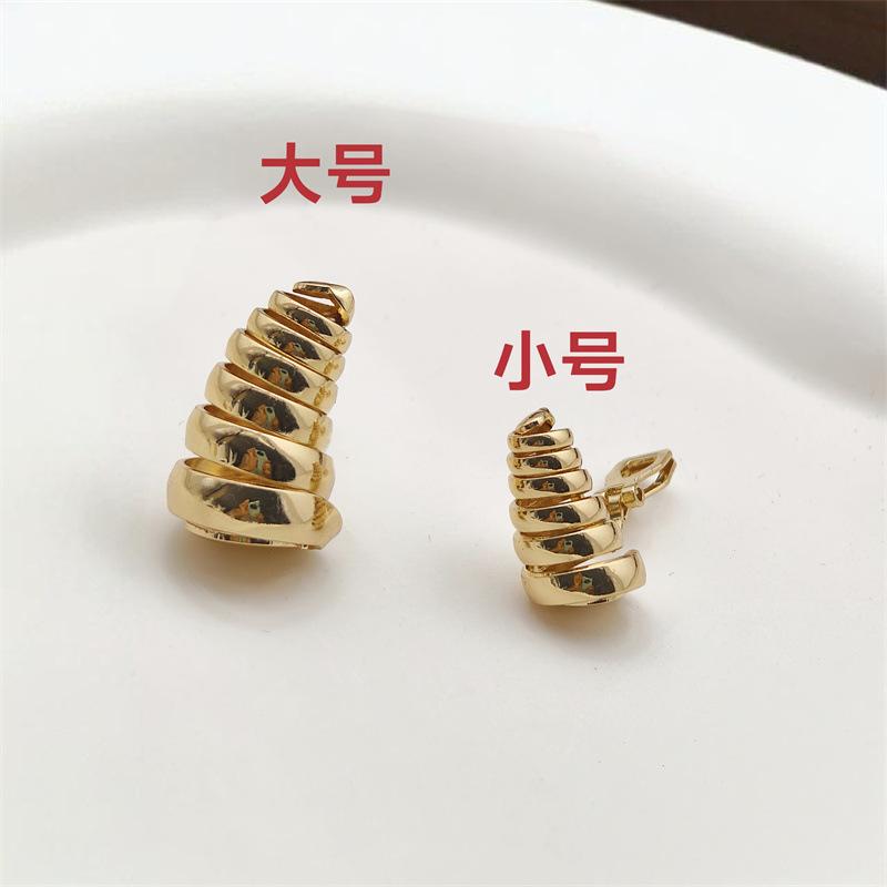 Sweet Cool Simple Water Drop Spiral Ear Clips Fashionable Earrings Without Ear Piercings