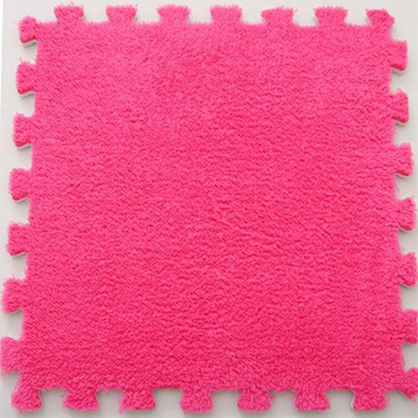 30*30cm Plush Eva Foam Spliced Thickened Floor Mat Floor Cushion Baby Crawl Mat Absorbent Dirt Resistant Jigsaw Non-slip Carpet