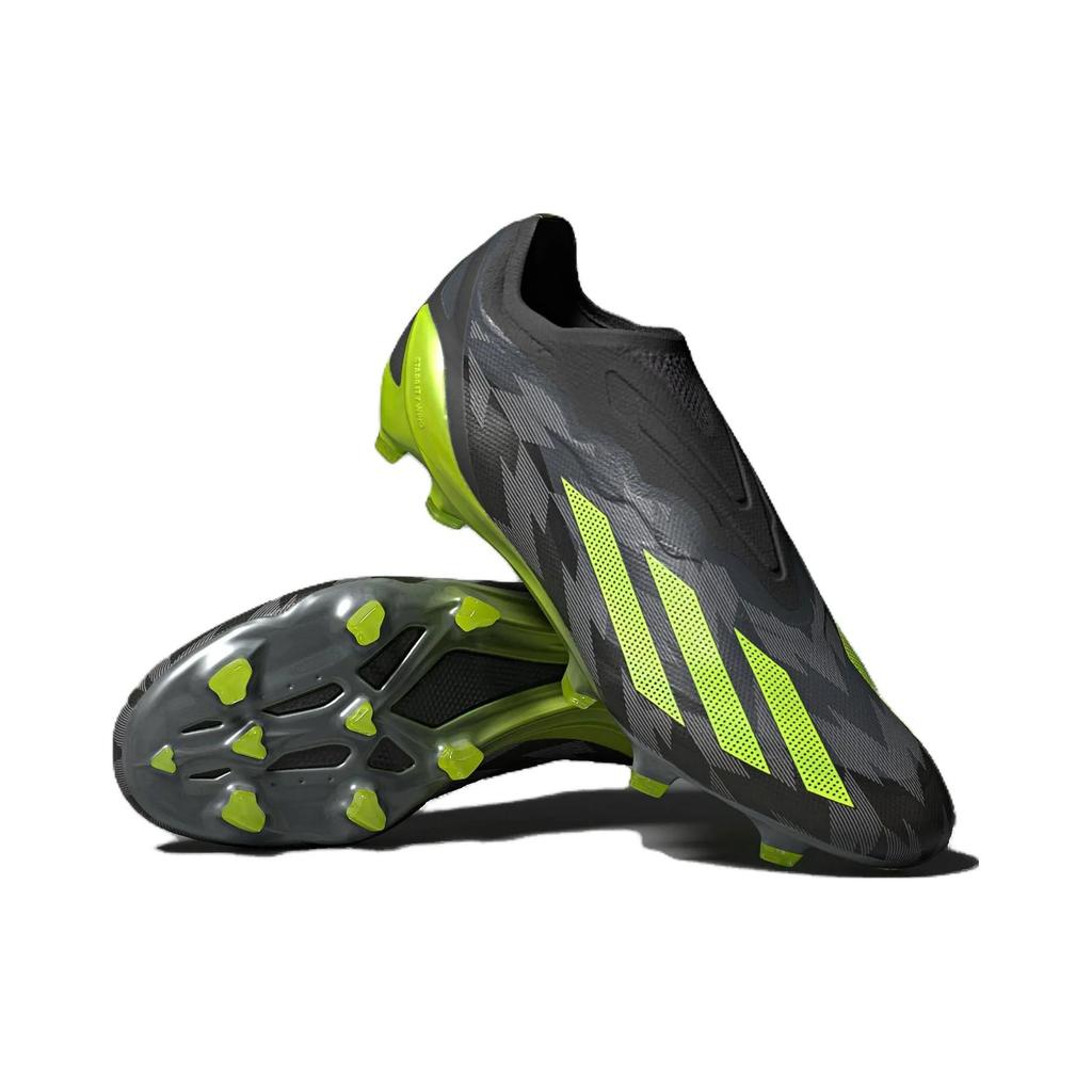 adidas Crazyfast Injection.1 Laceless FG 'Crazycharged Pack' (Unisex) Core Black / Team Solar Yellow / Grey Five Soccer Shoes IG0765