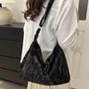 Soft Solid Color Tote Bag Large Capacity PU Leather Handbag All-Match Texture Crossbody Bag  Daily