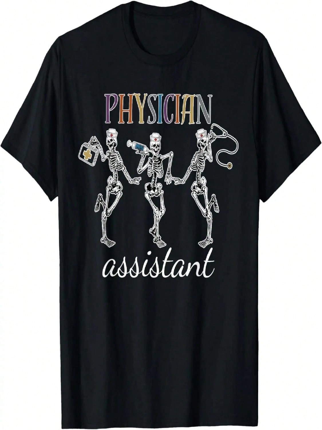 Skeleton Physician Assistant PA Student PA Doctor Graduation T-Shirt S