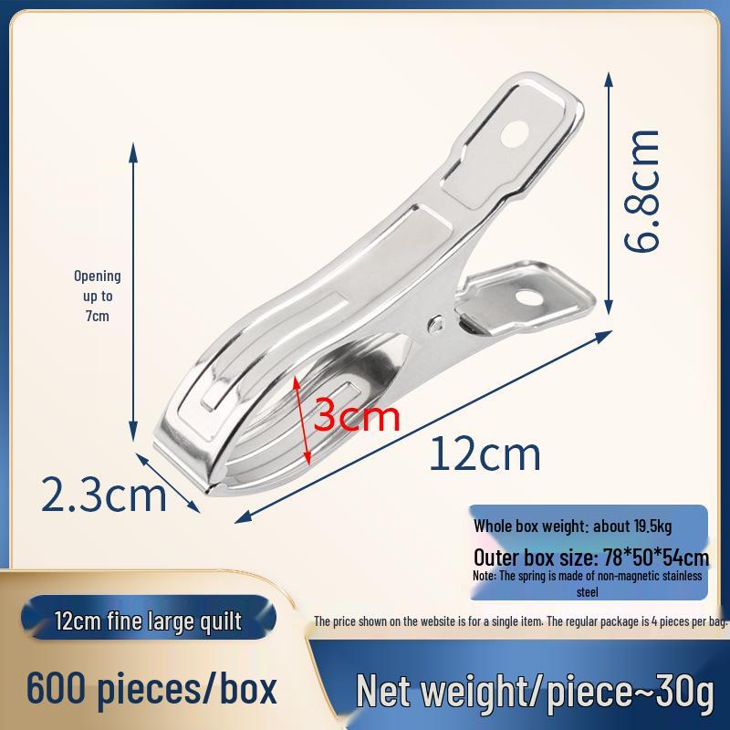 Windproof Stainless Steel Clothes and Quilt Clips: For Quilts, Pants, Socks, and More