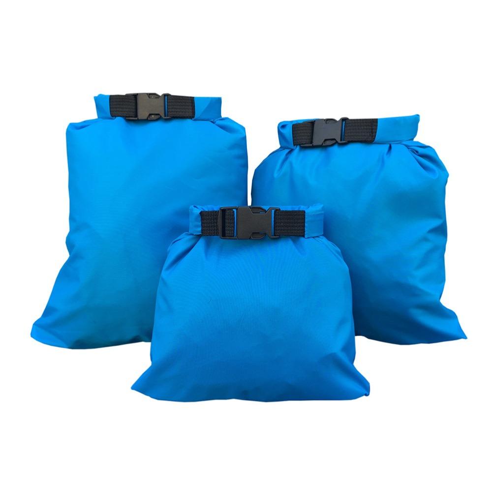 3pcs 1.5L 2.5L 3.5L Dry Bags Set Portable Dry Sacks Waterproof Dry Bags  for Rafting Boating Camping
