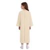 Kids Adaptive Nursing Gown Long Sleeve Back Split Hook-Loop Fastener with Pocket for Special Needs Patients