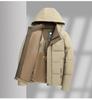 Herren 2025 Winter gefütterter Baumwollmantel mit abnehmbarer Kapuze - Business Casual Warme Oberbekleidung