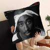Rapper 2Pac Singer Tupac Cushion Cover Pillow Cover Decor Pillowcase Printed Cushion Case For Couch