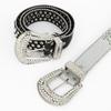 2025 Versatile Rhinestone Leather Belt with Sequin Decor for Men and Women