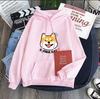 New Anime Dog Cute Printed Hoodie Sweater Versatile Casual Loose Top Hot Sale