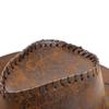 Knight Hat Summer Sun Hat PU Leather Sunscreen Cap Casual Western Cowboy Hat  Summer