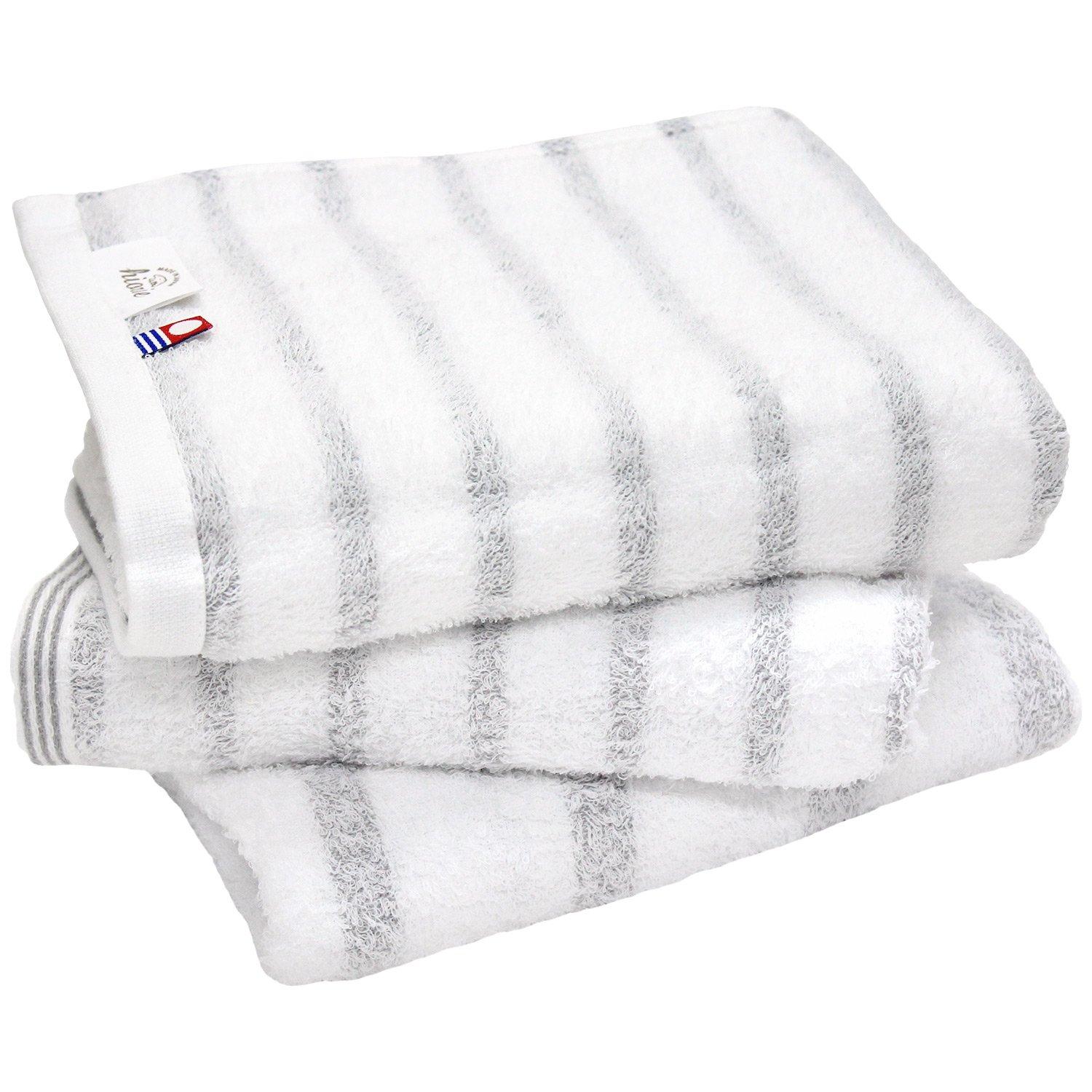 

Imabari Instant Quick Indoor Сделано в Имабари Hiorie Туманные полотенца, Набор из 3 штук, Мягкие, Впитывающие, Сохнущие, Сохнущие, 100% хлопок, Япония, Сертифицировано, (Серый)