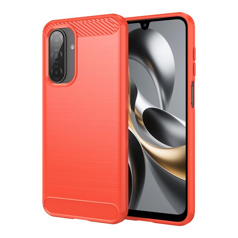 

Для чехла Samsung Galaxy A17 Противоударный Мягкий ТПУ Силиконовый Чехол из Углеродного Волокна Для Samsung Galaxy A17 A07 Чехол Для Чехла Samsung A17 For Samsung A07 красный