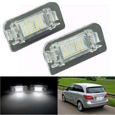 2 stk bil LED nummer skiltlys for Mercedes Benz B-klasse W246 W242 Canbus