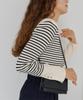 Titibait Boat Neck Knit with Gold Size White Buttons, Women's, S, (AYXP3048)