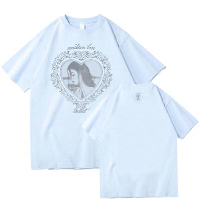 Madison Beer Locket Merch T Shirts Summer Cotton T-shirt Casual Tees Clothes Comfortable Crew Neck Y2K Streetwear