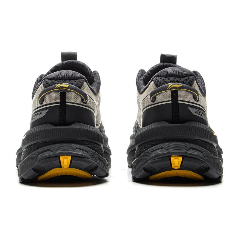 LiNing CF Su Xingchuan Cushioning Abrasion Resistant Support Reflective Low Top Outdoor Hiking Shoes Unisex Black Gray