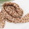 Leopard Print Scarf for Women Fashionable Soft Comfortable Fabric Neck Wrap Kerchief for Daily Commute or Daily Wear