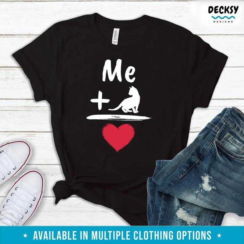 Cat Lover Shirt, Funny Valentines Day Gift, Cat Mom Tshirt, Cat Is My Valentine Unisex T-Shirt S
