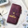 Stylish Printed Long Wallet Casual Durable Daily Use Card Holder Fashion PU Leather Party Purse for Women 