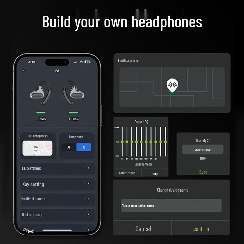 VOSSTICC F8 Flagship Open-Ear Bluetooth Headphones