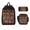Punch The Monkey Baby Monkey Holding Kids Backpack Lunch Box Pen Bags for Boys Girls Backpacks Lightweight Schoolbag Bookbag Set