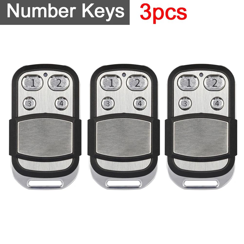 1-5PCS 433mhz Remote Control 4 Button Smart Copy Duplicator Electric Garage Door Gate Remote Cloning Universal Garage Door Gate